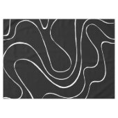 Ebb en Flow 2 - zwart op wit Tafelkleed (Voorkant (Horizontaal))