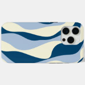 Ebb en Flow 4 - Donkerblauw, Lichtblauw en Crème Case-Mate iPhone Case (Achterkant (horizontaal))