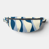 Ebb en Flow 4 - Donkerblauw, Lichtblauw en Crème Heuptasje (Liggend)