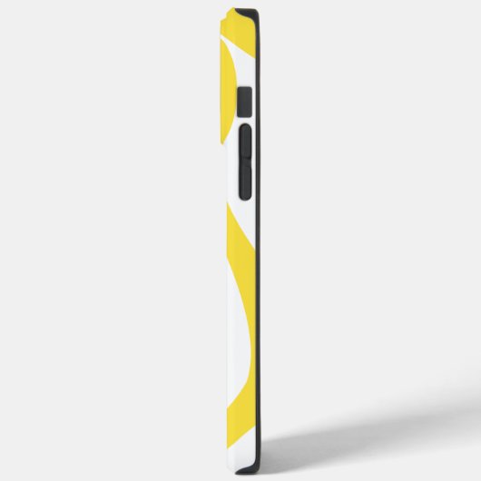 Ebb en Flow 4 in citroengeel en wit Case-Mate iPhone Case (Achterkant / Links)