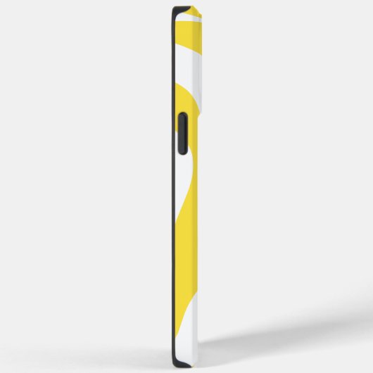 Ebb en Flow 4 in citroengeel en wit Case-Mate iPhone Case (Achterkant / Rechts)