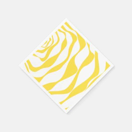Ebb en Flow 4 in citroengeel en wit Servet (Hoek)
