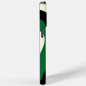 Ebb en Flow 4 in groen, crème en zwart Case-Mate iPhone Case (Achterkant / Rechts)