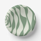 Ebb en Flow 4 in groen Papieren Kommen (Voorkant)