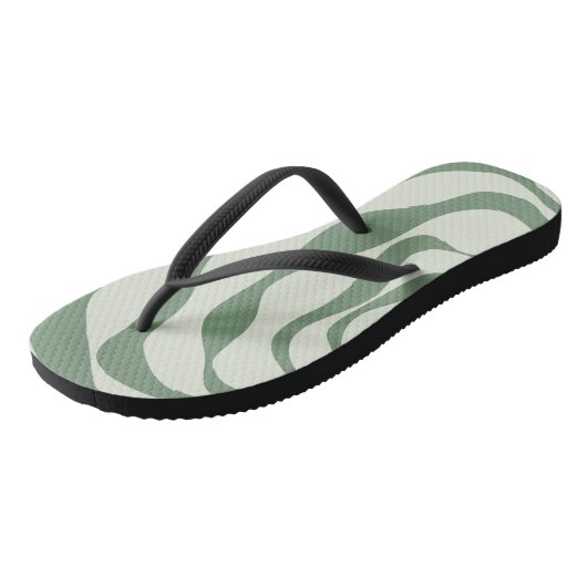 Ebb en Flow 4 in groen Teenslippers (Schuin)