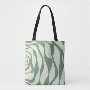 Ebb en Flow 4 in groen Tote Bag