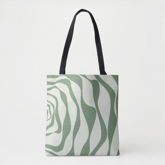 Ebb en Flow 4 in groen Tote Bag (Voorkant)
