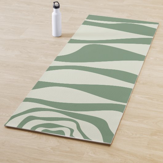 Ebb en Flow 4 in groen Yogamat (In situ)