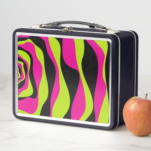 Ebb en Flow 4 in Lime Green, Hot Pink en Black (In situ)