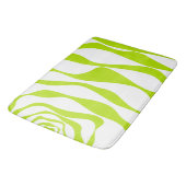 Ebb en Flow 4 in Lime Groen en Wit Badmat (Gekanteld)