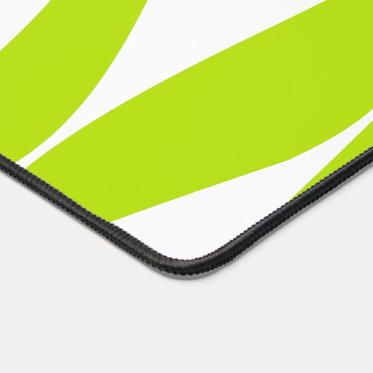 Ebb en Flow 4 in Lime Groen en Wit Bureaumat (Hoek)