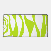 Ebb en Flow 4 in Lime Groen en Wit Bureaumat (Voorkant)