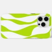 Ebb en Flow 4 in Lime Groen en Wit Case-Mate iPhone Case (Achterkant (horizontaal))