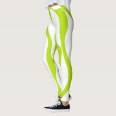 Ebb en Flow 4 in Lime Groen en Wit Leggings (Links)