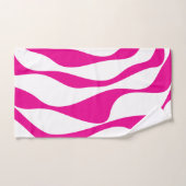 Ebb en Flow 4 in Magenta en Wit Bad Handdoek (Handdoek)