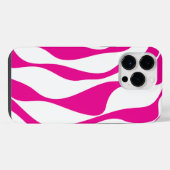 Ebb en Flow 4 in Magenta en Wit iPhone Hoesje (Achterkant horizontaal)