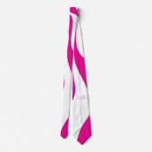 Ebb en Flow 4 in Magenta en Wit Stropdas (Achterkant)