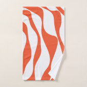 Ebb en Flow 4 in Sinaasappel en wit Bad Handdoek (Handdoek)