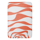 Ebb en Flow 4 in Sinaasappel en wit Badmat (Voorkant Verticaal)