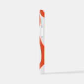 Ebb en Flow 4 in Sinaasappel en wit iPhone Hoesje (Linkerkant)