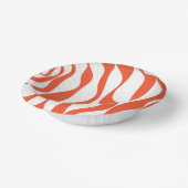 Ebb en Flow 4 in Sinaasappel en wit Papieren Kommen (Gebogen)