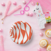 Ebb en Flow 4 in Sinaasappel en wit Papieren Kommen (Feest)