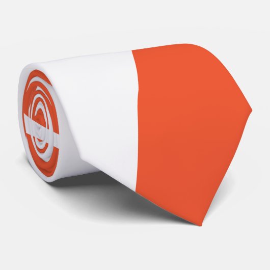 Ebb en Flow 4 in Sinaasappel en wit Stropdas (Opgerold)