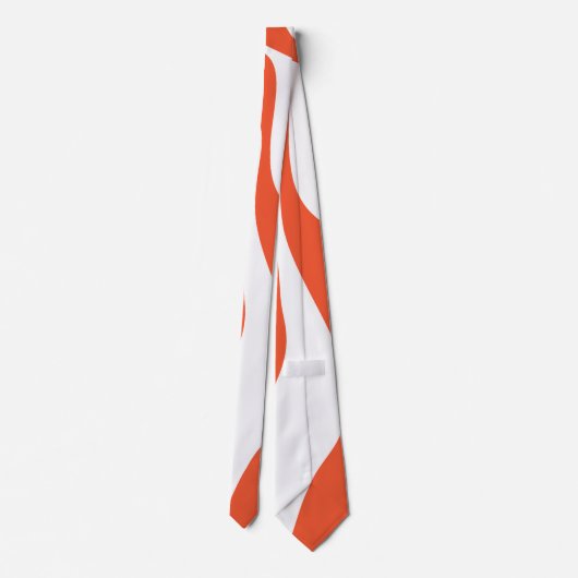 Ebb en Flow 4 in Sinaasappel en wit Stropdas (Achterkant)