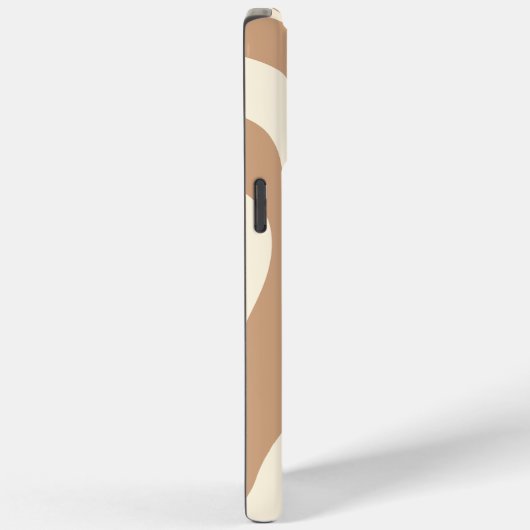 Ebb en Flow 4 in Tan en Cream Case-Mate iPhone Case (Achterkant / Rechts)