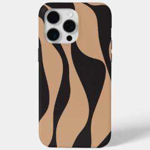 Ebb en Flow 4 in Tan en Zwart iPhone 15 Pro Max Hoesje