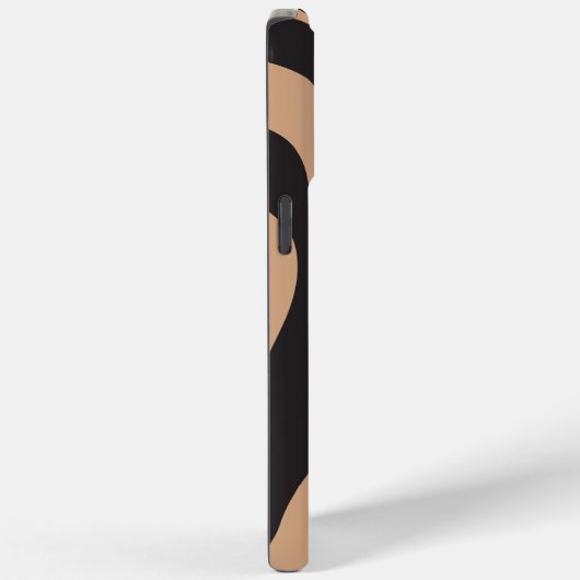 Ebb en Flow 4 in Tan en Zwart Case-Mate iPhone Case (Achterkant / Rechts)