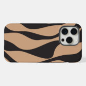 Ebb en Flow 4 in Tan en Zwart iPhone Hoesje (Achterkant horizontaal)