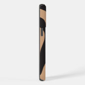 Ebb en Flow 4 in Tan en Zwart iPhone Hoesje (Rechterkant)