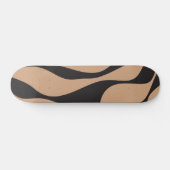 Ebb en Flow 4 in Tan en Zwart Persoonlijk Skateboard (Horizontaal)