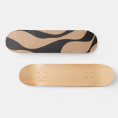 Ebb en Flow 4 in Tan en Zwart Persoonlijk Skateboard (Horizontaal)