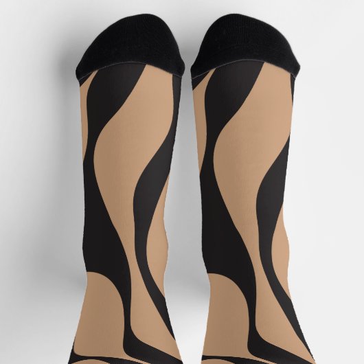 Ebb en Flow 4 in Tan en Zwart Sokken (Top)