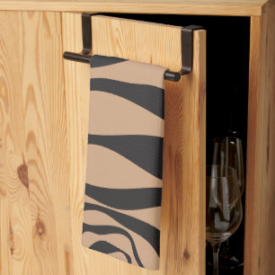 Ebb en Flow 4 in Tan en Zwart Theedoek