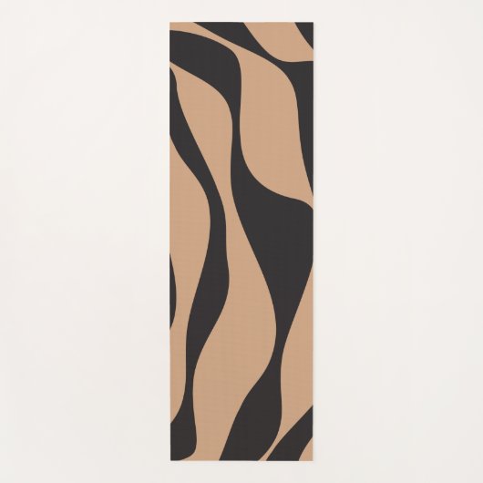 Ebb en Flow 4 in Tan en Zwart Yogamat (Voorkant)