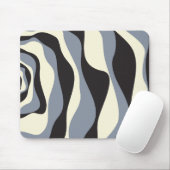 Ebb en Flow 4 in Zwart, Grijs, en Cream Muismat (Met muis)