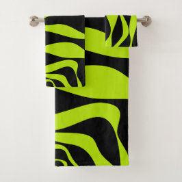 Ebb en Flow 4 - Lime Green Bad Handdoek