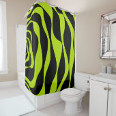 Ebb en Flow 4 - Lime Green Douchegordijn (In situ)
