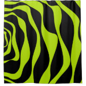 Ebb en Flow 4 - Lime Green Douchegordijn (Voorkant)