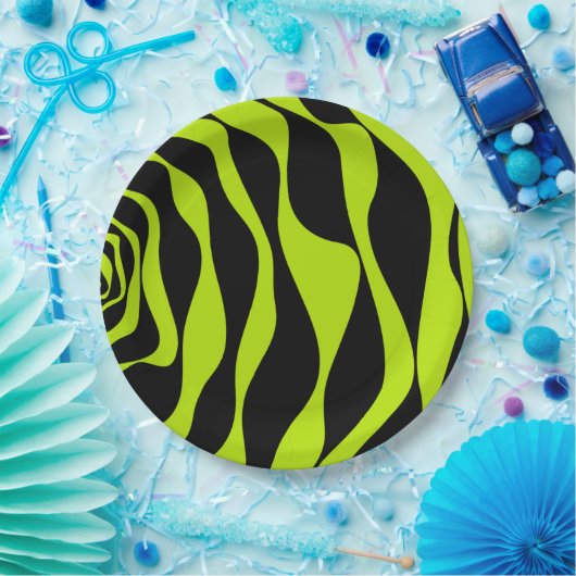 Ebb en Flow 4 - Lime Green Papieren Bordje (Feest)