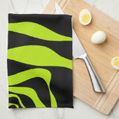 Ebb en Flow 4 - Lime Green Theedoek (Quarter Fold)