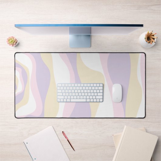 Ebb en Flow 4 - Pastel Roze, Geel en Paars Bureaumat (Kantoor 1)