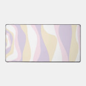 Ebb en Flow 4 - Pastel Roze, Geel en Paars Bureaumat (Voorkant)