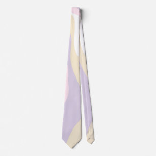 Ebb en Flow 4 - Pastel Roze, Geel en Paars Stropdas