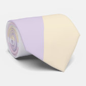 Ebb en Flow 4 - Pastel Roze, Geel en Paars Stropdas (Opgerold)