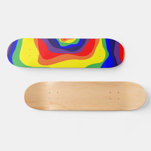 Ebb en Flow 4 regenboog Persoonlijk Skateboard (Horizontaal)