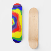 Ebb en Flow 4 regenboog Persoonlijk Skateboard (Voorkant)